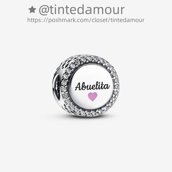 Pandora Love Abuelita Engravable Charm|Pendant - Picture 1 of 2